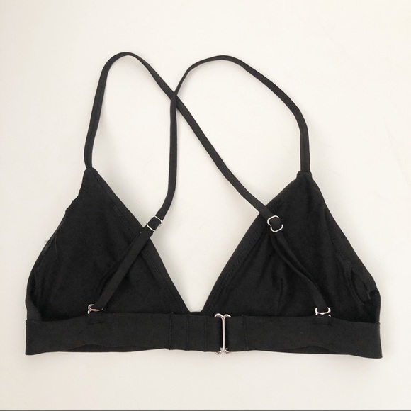 Zinke Cross Back Black Bikini Top Sz S - Picture 3 of 4